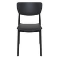 thumbnail image 3 of 33" Black Solid Stackable Patio Dining Chair, 3 of 8