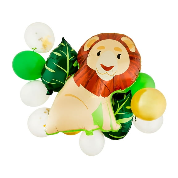 Multicolor Safari Latex and Foil Balloon Kit, 16 Pieces, by Way To Celebrate