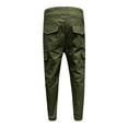 thumbnail image 5 of MIXUE Cargo Pants for Men Solid Color Spring Summer Fashion Casual Bundle Foot Pocket Casual Panty Trousers Daily-Wear,Green,M, 5 of 7
