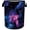 Purple Galaxy Space, variant on American Football Texture Laundry Basket, Sports Theme Laundry Hamper Foldable Waterproof Funny Tote Bag Dirty Clothes Storage Bucket Toy Organizer for Bathroom/Laundry/Bedroom