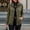 Army Green, variant on Women's Vertical Ribbed Knit Zip Up Jacket – Lapel Long Sleeve Slim Fit Casual Cardigan Coat with Side Pockets Gray,M