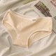 thumbnail image 1 of Bragas de algodón para mujer, ropa interior para mujer, color sólido, bragas para niña, ropa interior de algodón de cintura baja, estudiantes femeninas, 1 of 6