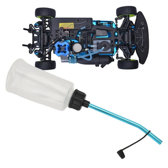 Bouteille d'huile de réservoir de carburant RC, 250 cm3 Bouteille d'huile RC 80127 Échelle transparente Métal en plastique Hauteur totale 11,2 pouces pour la mise à niveau