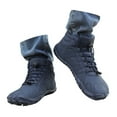 thumbnail image 3 of Dsscvnef Bottes de Neige pour Femmes Hiver Chaudes Confortables à Lacets pour Activités Extérieures, 3 of 9
