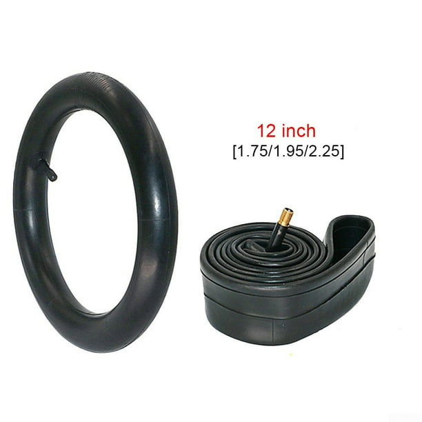 Electrical loop cousin 12 Inch Black Bicycle Natural Rubber Inner Tube 1.75/1.95/2.125 Universal -  Walmart.com
