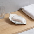 thumbnail image 4 of Dvkptbk plastic basket Ceramic Soap Box Household Bathroom Soap Box Non Perforated Bathroom Soap Box Storage Rack, 4 of 6