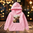 thumbnail image 2 of lnmuld Hoodies for Teens Solid Color Cattle Long Sleeved Hoodie for Size:3-4 Years, 2 of 7