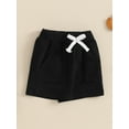 thumbnail image 3 of Bagilaanoe Toddler Baby Boys Shorts Elastic Waist Solid Casual Short Pants Summer Bottoms with Pockets 6M 12M 18M 24M 3T Kids Daily Clothes, 3 of 7