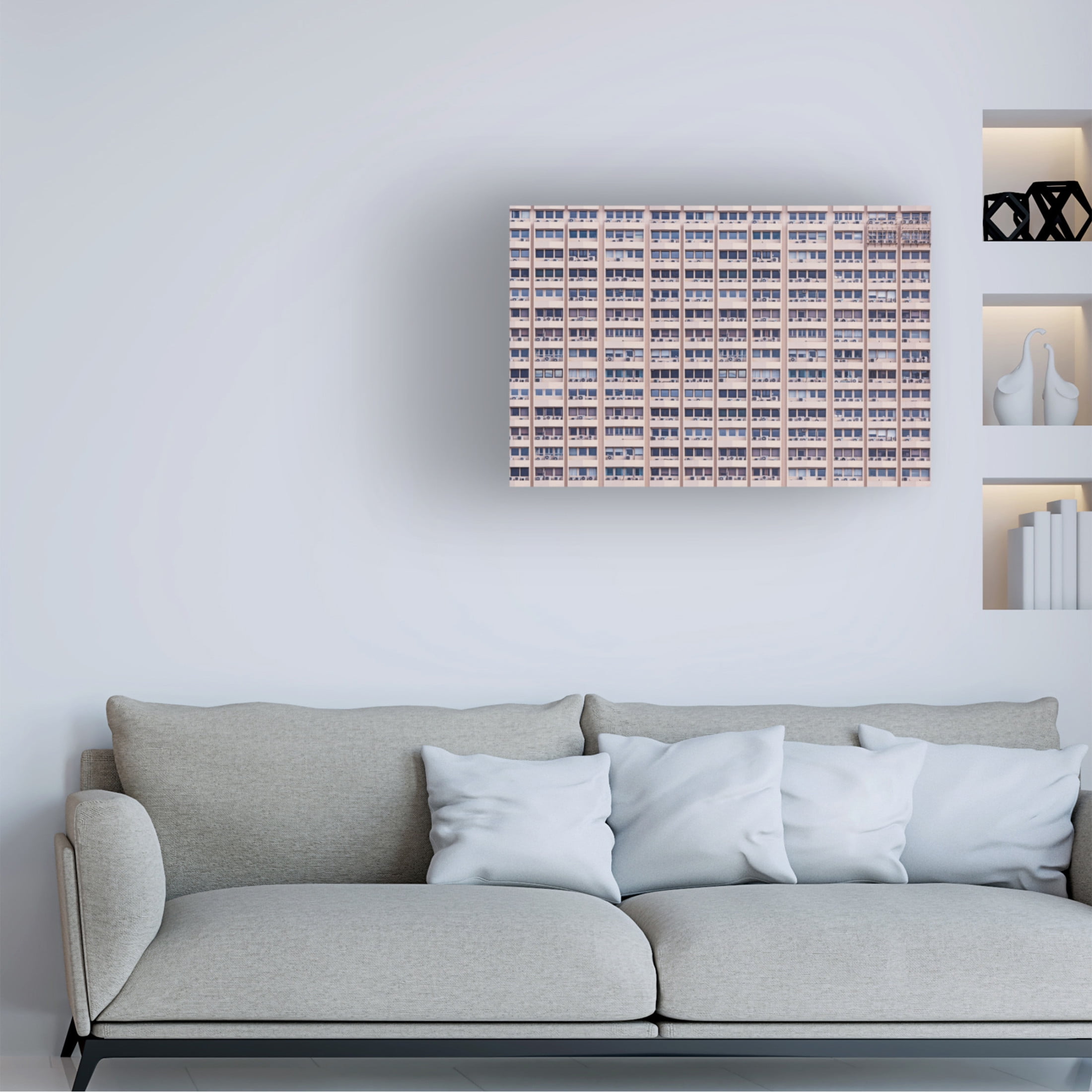 Canvas Wall Art - Heung-mu Her 'Their Home' Wall Art for Living Room, Bedroom, or Office Décor by Trademark Fine Art - 32 x 22 Inches