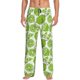 thumbnail image 1 of Fotbe Green Various Lemons Pantalones de Pijama para Hombre, Pantalones de Dormir, Pantalones de Casa con Cintura Ajustable y Bolsillos-XX-Large, 1 of 6
