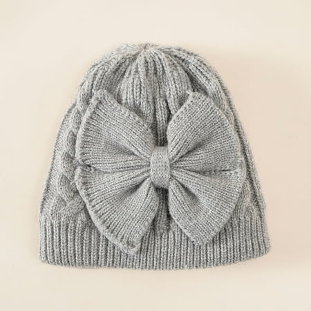 

kpoplk Boys Winter Hats Unisex Hat Knitting Fashion Cap Hat Winter Pullover Children s Warm Kids Hat(Grey)