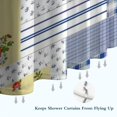 thumbnail image 6 of Pioneer Flower Floral Print Pattern Shower Curtain 84"x72" ,Bathroom Decorative Shower Curtains Set with 12 Hooks,Modern Waterproof Washable Shower Curtain, 6 of 6