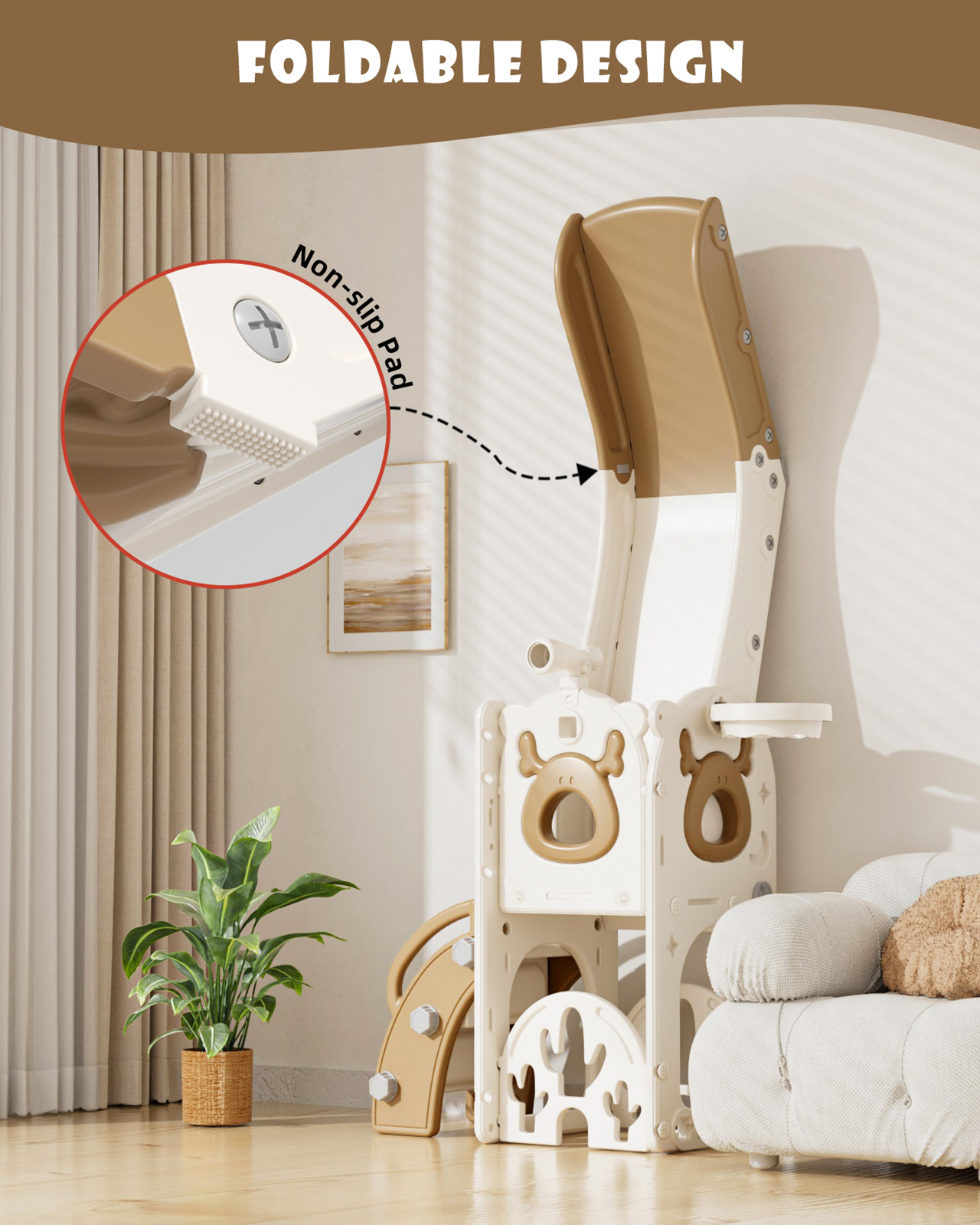 Korimefa 7-in-1 Toddler Slide Playset photo 5