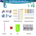 thumbnail image 3 of 6pcs Diamond Painting Wind Chimes, EEEkit Ocean Animal DIY Rhinestone Craft Outdoor Decor, 3 of 8