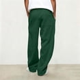 thumbnail image 6 of RJMDKXZ Mens Sweatpants Fleece Baggy Wide Leg Lounge Workout Pant Casual Elastic Waist Drawstring Opne Bottom Sweatpants for Men with 3 Pockets, 6 of 7