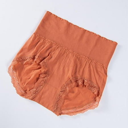 

Lace Trim Panties Women Briefs High Waist Briefs Full Coverage Panties Tummy Control Panties Stretchy Underpants Postpartum Nursing Panties