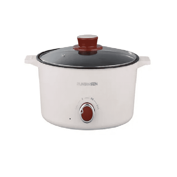 Electrodomesticos De Cocina Xtellar beige Olla Eléctrica sarten acero inoxidable Multifuncional Doméstica Integral