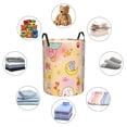 thumbnail image 6 of PAYOHTO Foldable Laundry Room Hamper Bucket Waterproof Bathroom Basket for College Student Living Room Storage Pillows Blankets Cute Baby Animals Kids Pattern, 6 of 8