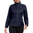 thumbnail image 2 of Little Donkey Andy Women's Lightweight Softshell Jacket Windbreaker for Running Travel Hiking, Windproof, Waterproof (Dark Blue M), 2 of 8