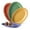 Assorted, variant on G.E.T. Melamine Plastic Oval Serving / Dinner Platter, 11.75" x 8.25", Mardi Gras Mix (Set of 12)