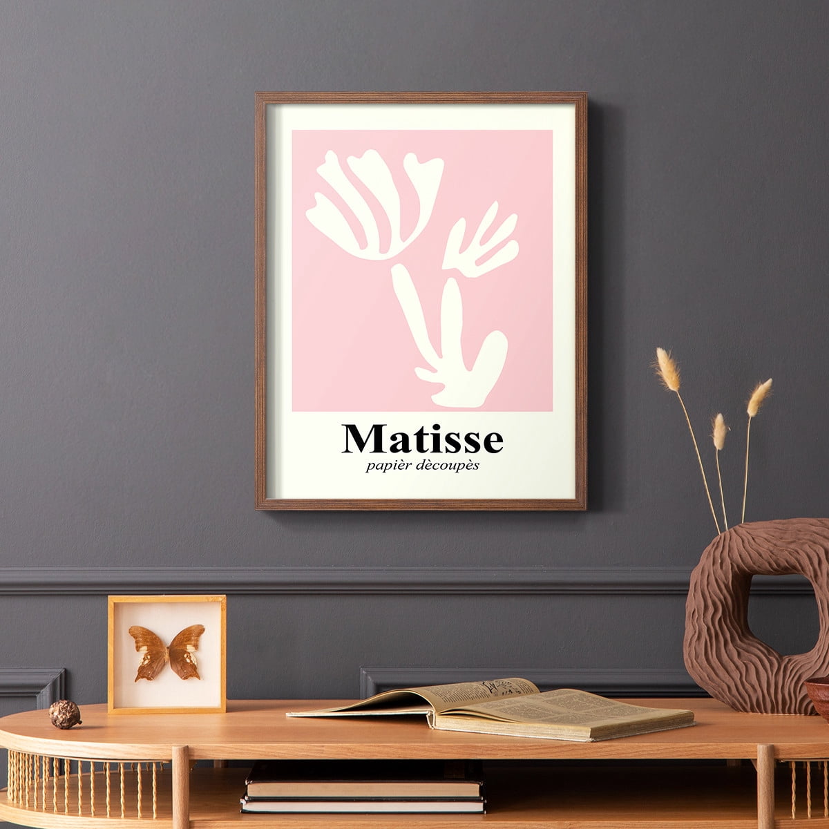 Matisse CCCLIV in Brown Solid Wood 11 x 14 Framed Print