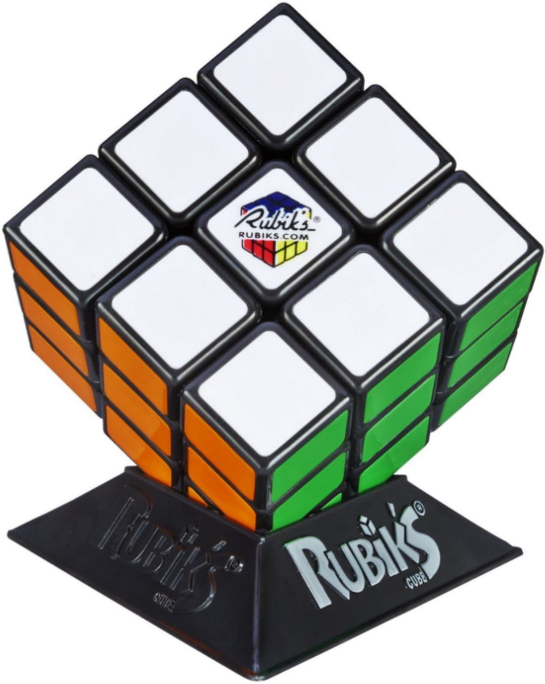 Rubik 3x3 Puzzle Cube Game With Stand Rubik's Hasbro Toy Original for sale online 