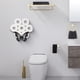 thumbnail image 5 of Portarrollos de Papel Higiénico de Pared con Forma de Mariposa | Organizador de Papel Higiénico de Hierro Negro | Estante de Almacenamiento Decorativo para Baño Que Ahorra Espacio | Decoración Rústic, 5 of 6