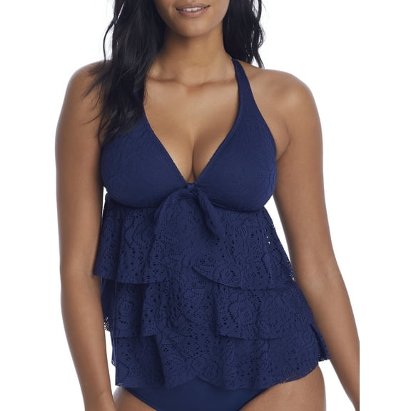 Beach House Womens Crochet Soleil Layla Underwire Tankini Top Style-H65936 Swimsuit