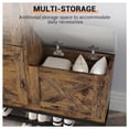 thumbnail image 2 of Qinaqin Farmhouse-Style Antiseptic Madera Shoe Gabinete con Bench y 2 Vuelco Cajones para Entryway cm de Alturaallway o Living Sala, 2 of 7