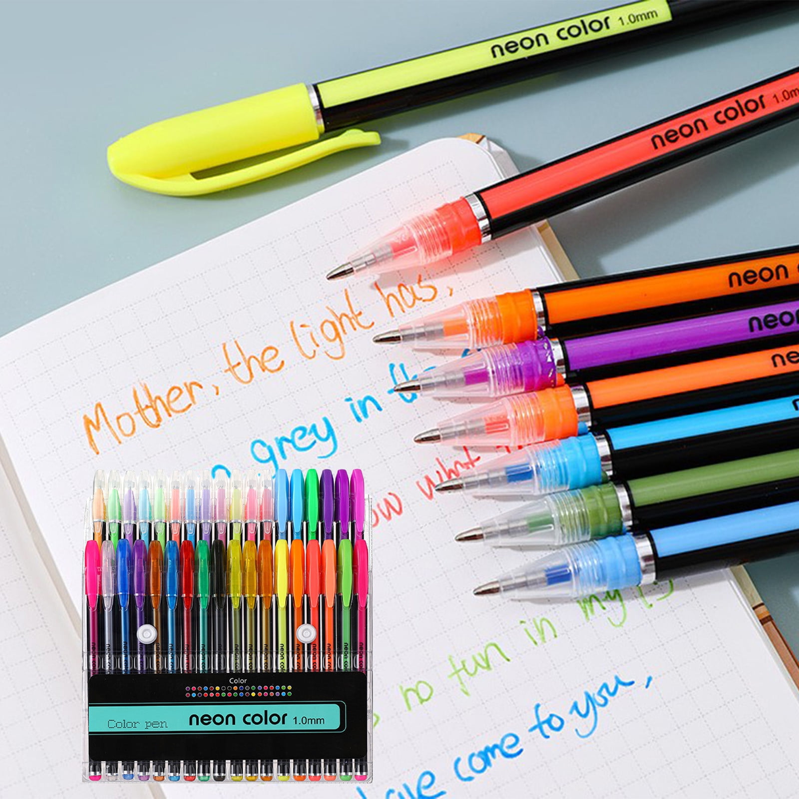 Gradient Color Highlighter Pen Non Bleeding Highlighter Eye Protection Marker Pen For Student Stationery