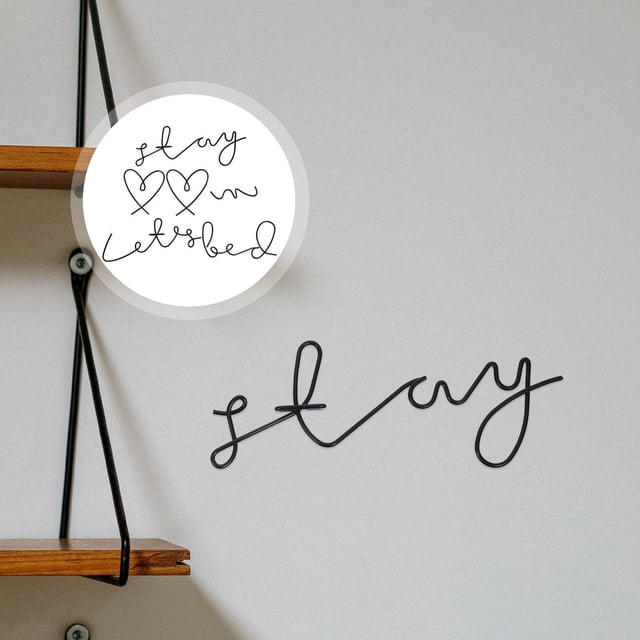 Houderco 6Ud De Pared En Metal Y Hierro Con Letras Para En Hogar Y Exterior