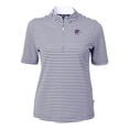 thumbnail image 2 of Women's Cutter & Buck  Navy Fresno State Bulldogs DryTec Virtue Eco Pique Stripe Recycled Polo, 2 of 3
