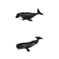 thumbnail image 2 of Paquete de 2 figuras de ballenas marino juguetes educativos juego de simulación decorativo estilo 2 Zulema figura de ballena, 2 of 2