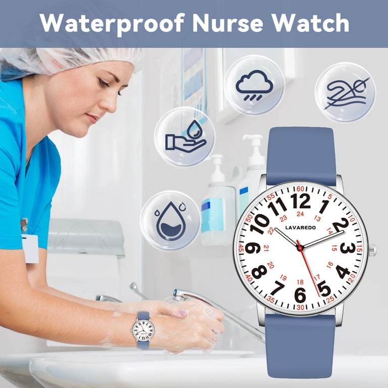 Alps Women's Waterproof Nurse Watch with Silicone Band photo 4