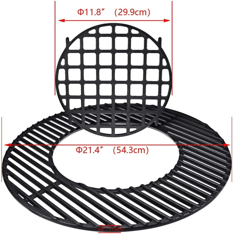 Grisun 8835 Cast Iron BBQ Grate for Weber One-Touch, Bar-B