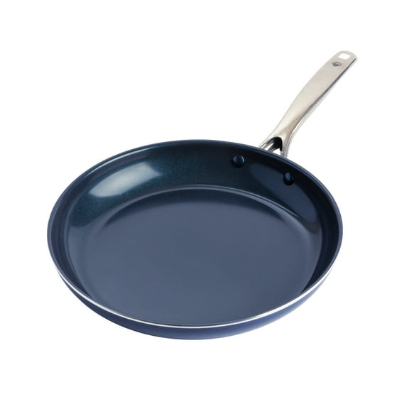 Blue Diamond Toxin Free Ceramic Nonstick Metal Utensil Open Frypan/Skillet, 12"