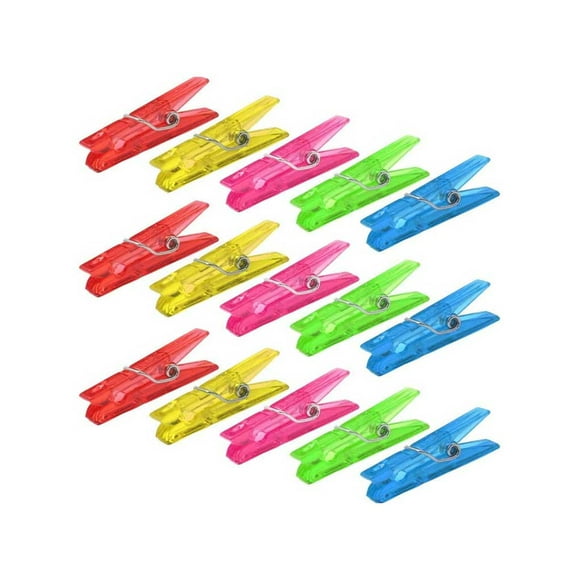 Yuarrent Mini Clip para fotos de 100 piezas, Clips colgantes transparentes, abrazadera para pinza de ropa, accesorio fijo, oficina, sala de Artesanía Vistoso