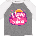 thumbnail image 4 of Inktastic I Love My Babcia Girls Girls Long Sleeve Baby Bodysuit, 4 of 5