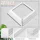 thumbnail image 4 of 4x4inch Vinyl Post Skirt Post Base Cover Column Wraps, 4 of 5