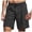 Black, variant on Bermuda Shorts for Men Summer Casual Elastic Waist Straight Leg Lightweight Beach Shorts with Pockets