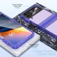 thumbnail image 2 of Designed for Galaxy Z Flip 4 Case with Hinge Protection,Samsung Flip 4 Full Cover Shockproof Slim Phone Protection Case Clear for Z Flip 4 5G(2023)-Clear Purple, 2 of 14