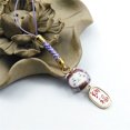 thumbnail image 4 of Mobile Phone Pendant Keychain Lucky Cat Bag Phone Charm Ceramic Phone Chain for U Disk Firmware Yellow Lucky Cat, 4 of 6
