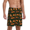 thumbnail image 2 of Pofeuu Cute Little Foxes Print Men's Soft Woven Elastic Waistband Sleep Pajama Short-4X-Large, 2 of 6