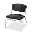 thumbnail image 5 of Iceberg Rough n Ready Wide-Format Big and Tall Stack Chair, Black Seat/Back, 4/Carton, 5 of 5