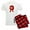 With Red Plaid Pant, variant on CafePress - A Product Of Massachusetts Pajamas - Men's Light Loose Fit Cotton Pajama Set