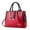 Red, variant on Women Purses and Handbags Ladies Top Handle Satchel Tote Shoulder Work Bag Fashion Crossbody Bag Large Capacity Solid Color Black