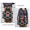 thumbnail image 6 of FORMRS 16" Laptop Bag Carrying Sleeve Case with Handle Travel Shoulder Briefcase, Green Abstract, 6 of 8