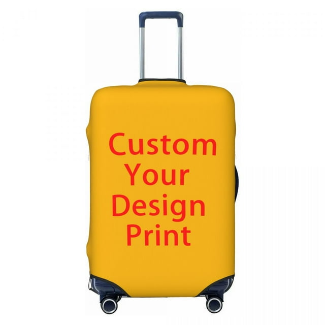 Housse de Valise Personnalisée avec Photo Logo, Mignonne, Impression DIY Personnalisée, Protège-Valise pour 18-32 Pouces