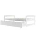 thumbnail image 5 of EUROCO Twin Size Wooden Daybed with Trundle, White, 5 of 18