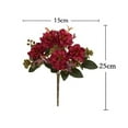 thumbnail image 6 of Hesroicy Vibrant Simulated Hibiscus and Cherry Artificial Flowers - Non-Fading, No Watering, and Full of Lifelike Vitality - Perfect for Balcony Decorations with 5 Branches of Exuberant Blossoms, 6 of 8